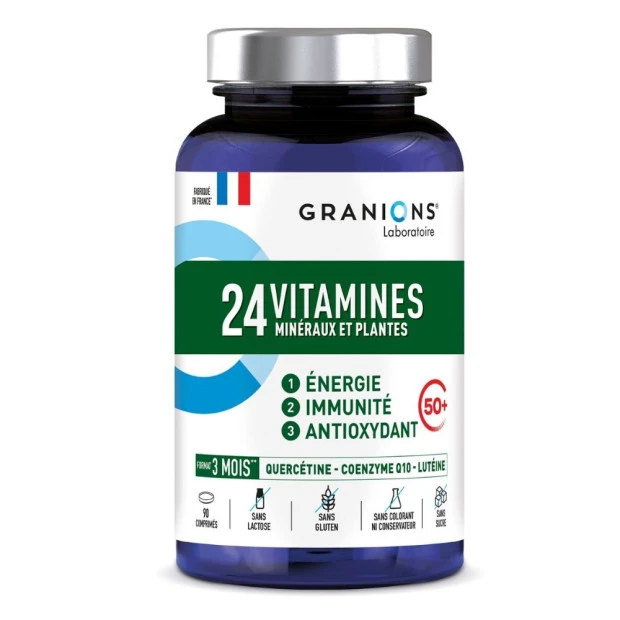 24 Vitamines Minéraux Et Plantes Sénior, 90 Comprimés 1 24 Vitamines Minéraux Et Plantes Sénior, 90 Comprimés
