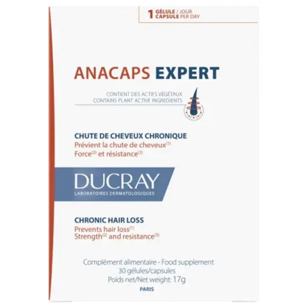 Ducray Anacaps Expert Chute De Cheveux Chronique, 30 Gélules 1 Ducray Anacaps Expert Chute De Cheveux Chronique, 30 Gélules