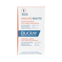 Ducray Anacaps Reactiv Chute De Cheveux Réactionelle, 30 Gélules