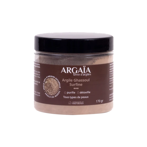 Argaia Argile Ghassoul Surfine En Poudre Purifiante & Detoxifiante, 170G 1 Argaia Argile Ghassoul Surfine En Poudre Purifiante & Detoxifiante, 170G