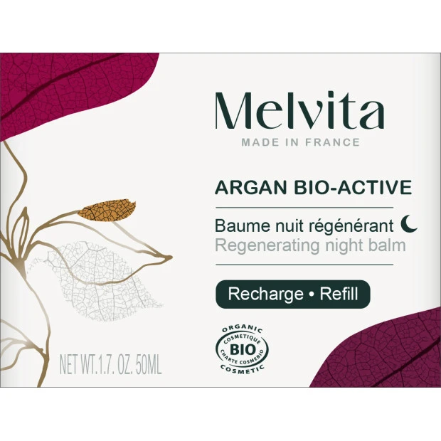 Melvita Argan Bio Active Baume Nuit Régénérant Bio Recharge, 50ml 2 Melvita Argan Bio Active Baume Nuit Régénérant Bio Recharge, 50ml – Image 2