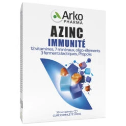 Arkopharma Azinc Immunité Tricouche, 30 Comprimés