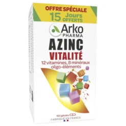 Azinc Vitalité, 120 Gélules + 30 Gélules Offertes