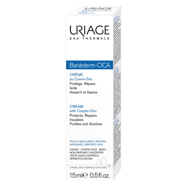 URIAGE Bariéderm-Cica Crème Au Cuivre-Zinc, 15ml 2 URIAGE Bariéderm-Cica Crème Au Cuivre-Zinc, 15ml – Image 2
