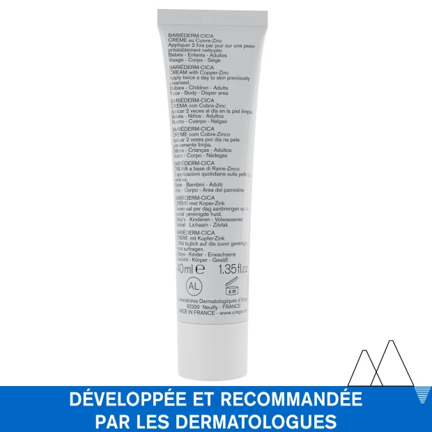 URIAGE Bariéderm-Cica Crème Au Cuivre-Zinc, 40ml 2 URIAGE Bariéderm-Cica Crème Au Cuivre-Zinc, 40ml – Image 2