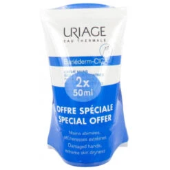 URIAGE Bariederm Cica Crème Mains Isolante Réparatrice, Lot 2X50ml