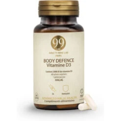 Body Defence Vitamine D3 Halal, 60 Gélules
