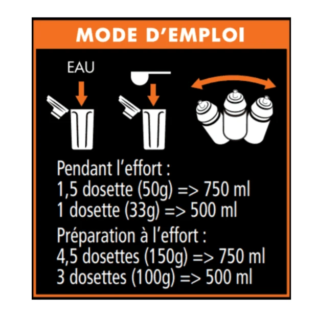 Boisson Energetique -3H Hydratation Pendant L'Effort Saveur Orange, 500G 2 Boisson Energetique -3H Hydratation Pendant L'Effort Saveur Orange, 500G – Image 2