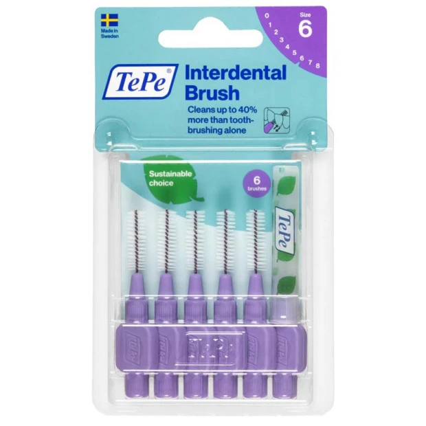 Brossettes Interdentaires Original Violet 1.1Mm, X6 1 Brossettes Interdentaires Original Violet 1.1Mm, X6
