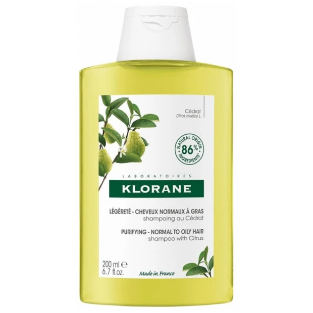 Klorane Légèreté Shampoing Au Cédrat Cheveux Normaux À Gras, 200ml 1 Klorane Légèreté Shampoing Au Cédrat Cheveux Normaux À Gras, 200ml