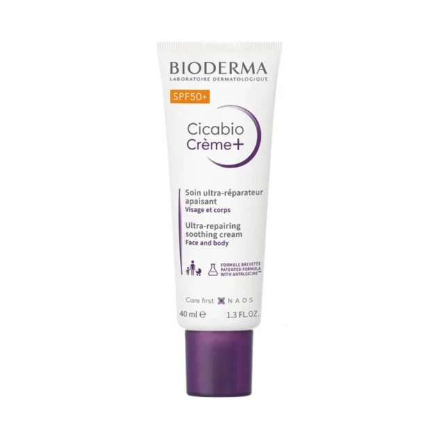 Bioderma Cicabio Crème+ Spf50+ Soin Ultra-Réparateur Apaisant, 100ml 1 Bioderma Cicabio Crème+ Spf50+ Soin Ultra-Réparateur Apaisant, 100ml
