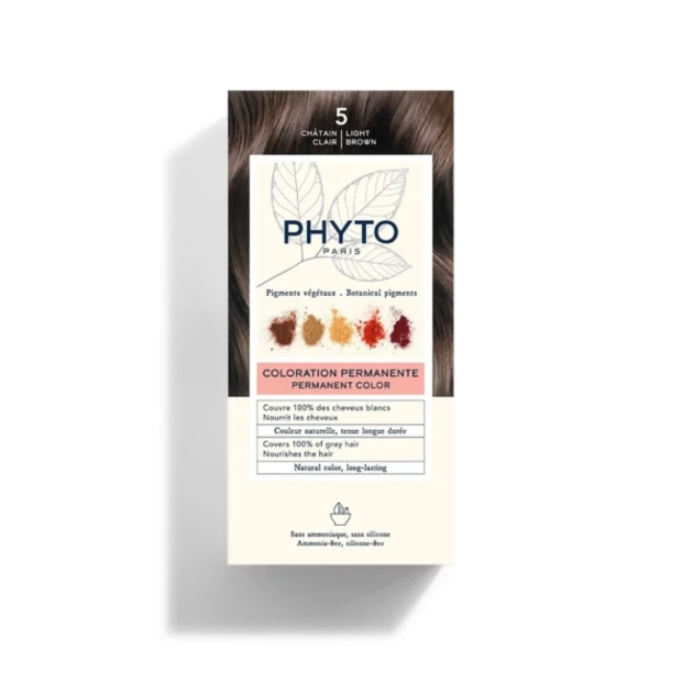 Phyto Coloration Teinte 5 Châtain Clair 50ml + 50ml + 12ml 1 Phyto Coloration Teinte 5 Châtain Clair 50ml + 50ml + 12ml