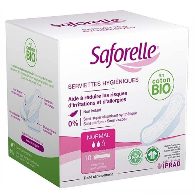 Coton Protect Serviettes Hygiéniques Jour Boîte De 10 1 Coton Protect Serviettes Hygiéniques Jour Boîte De 10