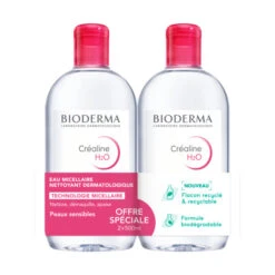 Bioderma Créaline H2O Eau Micellaire, 2X500ml