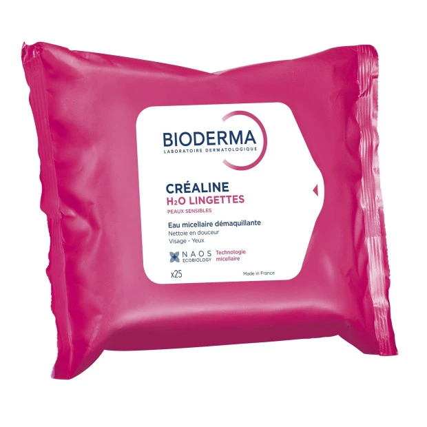 Bioderma Créaline H2O Lingettes, 25 Unités 1 Bioderma Créaline H2O Lingettes, 25 Unités