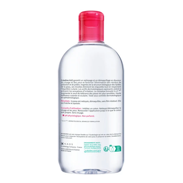 Bioderma Créaline H2O Sans Parfum, 500ml 2 Bioderma Créaline H2O Sans Parfum, 500ml – Image 2