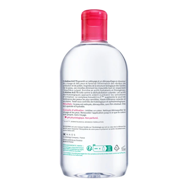 Bioderma Créaline T.S. H2O Eau Micellaire, 500ml 2 Bioderma Créaline T.S. H2O Eau Micellaire, 500ml – Image 2