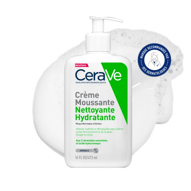 Cerave Crème Moussante Nettoyante Hydratante Visage, 473ml 1 Cerave Crème Moussante Nettoyante Hydratante Visage, 473ml