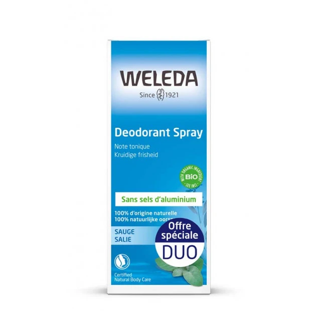 Weleda Déodorant À La Sauge, Lot 2X200ml 1 Weleda Déodorant À La Sauge, Lot 2X200ml