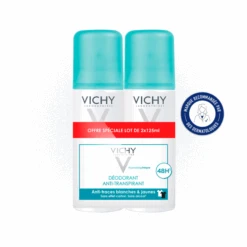 VICHY Déodorant Antitranspirant, Lot De 2 Aérosols 125ml