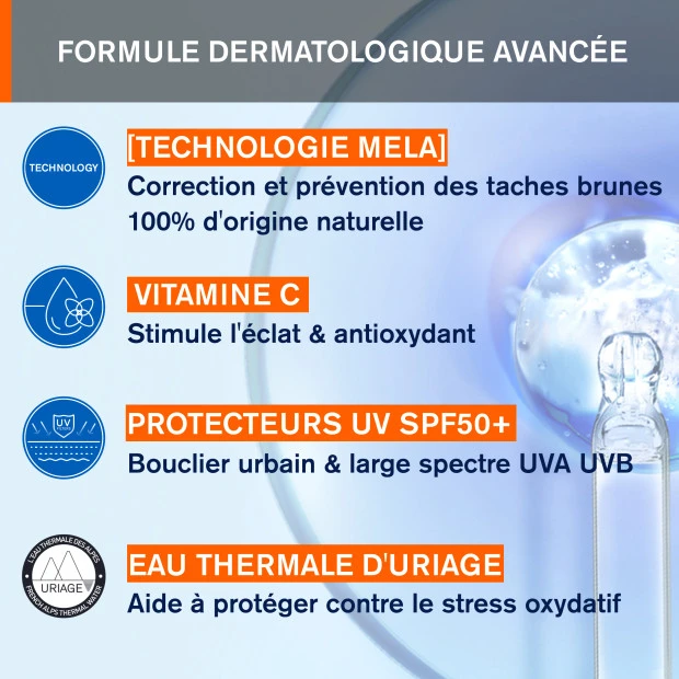 URIAGE Depiderm Soin De Jour Anti-Taches Spf50+, 30ml 4 URIAGE Depiderm Soin De Jour Anti-Taches Spf50+, 30ml – Image 4