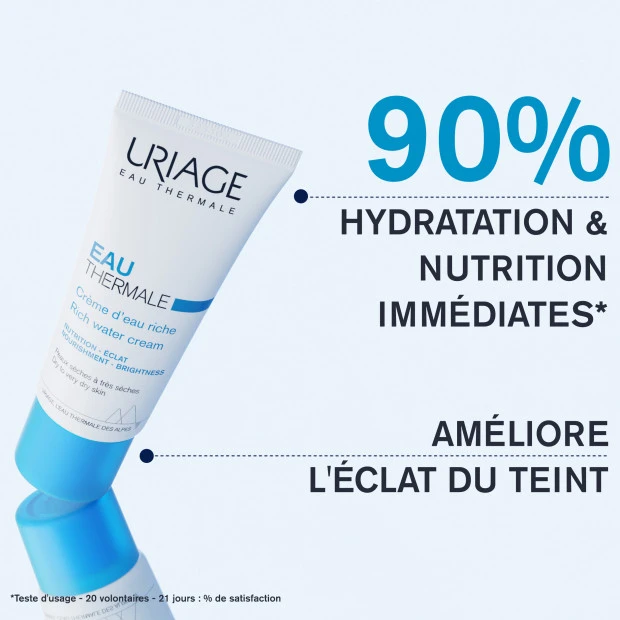 URIAGE Eau Thermale Crème D'Eau Riche, 40ml 5 URIAGE Eau Thermale Crème D'Eau Riche, 40ml – Image 5