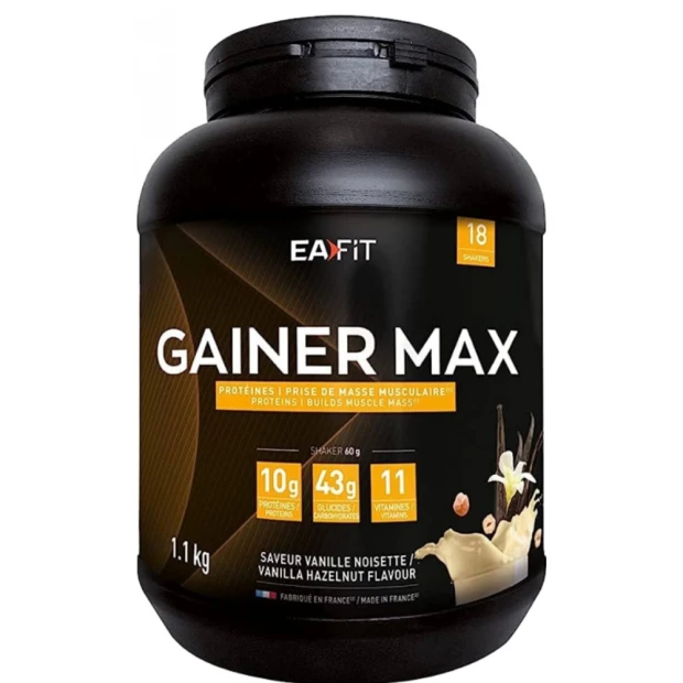 Gainer Max Vanille Noisette, 1.1Kg 1 Gainer Max Vanille Noisette, 1.1Kg