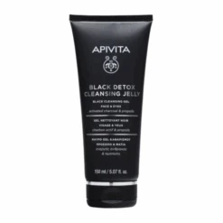 Apivita Gel Nettoyant Visage Et Yeux Black Detox, 150ml