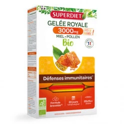 Gelée Royale 3000Mg Bio, 20 Ampoules