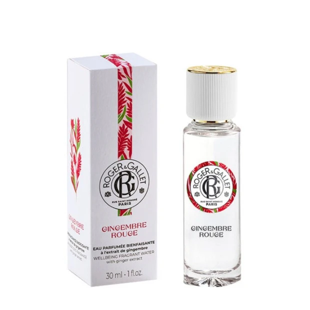 ROGER & GALLET Gingembre Rouge Eau Parfumée Bienfaisante, 30ml 1 ROGER & GALLET Gingembre Rouge Eau Parfumée Bienfaisante, 30ml