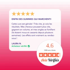 Gummies Cheveux & Ongles Sans Sucre, 42 Gummies -Para Magasin gummies cheveux ongles sans sucre 42 gummies 2