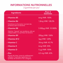 Gummies Cheveux & Ongles Sans Sucre, 42 Gummies -Para Magasin gummies cheveux ongles sans sucre 42 gummies 3