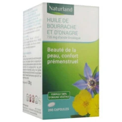 Huile De Bourrage Et D'Onagre, 200 Capsules