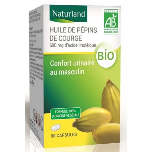 Huile De Pépin De Courge Bio, 90 Végécaps 1 Huile De Pépin De Courge Bio, 90 Végécaps