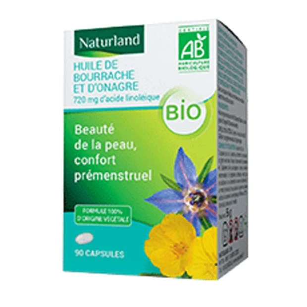 Huille De Bourrache Onagre, 90 Végécaps 1 Huille De Bourrache Onagre, 90 Végécaps