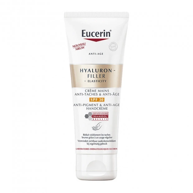 Eucerin Hyaluron-Filler + Elasticity Crème Mains Anti-Âge Spf30, 75ml 1 Eucerin Hyaluron-Filler + Elasticity Crème Mains Anti-Âge Spf30, 75ml