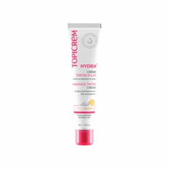 TOPICREM Hydra+ Crème Teintée Éclat Spf50 Teinte Claire, 40ml