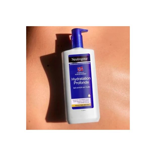 Neutrogena Hydratation Profonde Lait Enrichi En Huile, 400ml 2 Neutrogena Hydratation Profonde Lait Enrichi En Huile, 400ml – Image 2