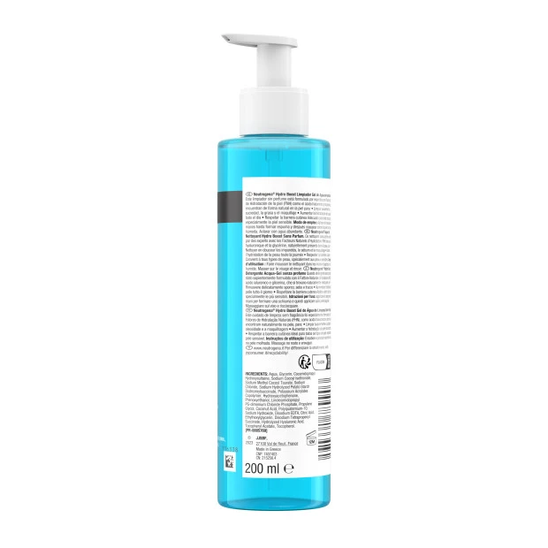 Neutrogena Hydro Boost Aqua-Gel Nettoyant Sans Parfum, 200ml 2 Neutrogena Hydro Boost Aqua-Gel Nettoyant Sans Parfum, 200ml – Image 2