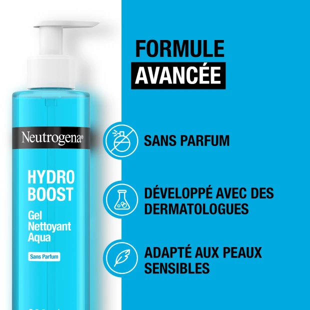 Neutrogena Hydro Boost Aqua-Gel Nettoyant Sans Parfum, 200ml 4 Neutrogena Hydro Boost Aqua-Gel Nettoyant Sans Parfum, 200ml – Image 4