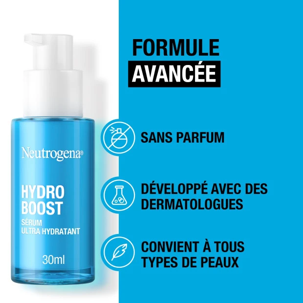 Neutrogena Hydroboost Sérum Ultra Hydratant Sans Parfum, 30ml 4 Neutrogena Hydroboost Sérum Ultra Hydratant Sans Parfum, 30ml – Image 4