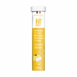 Hydrop Pastilles Hydratation Goût Citron, 20 Pastilles Effervescentes
