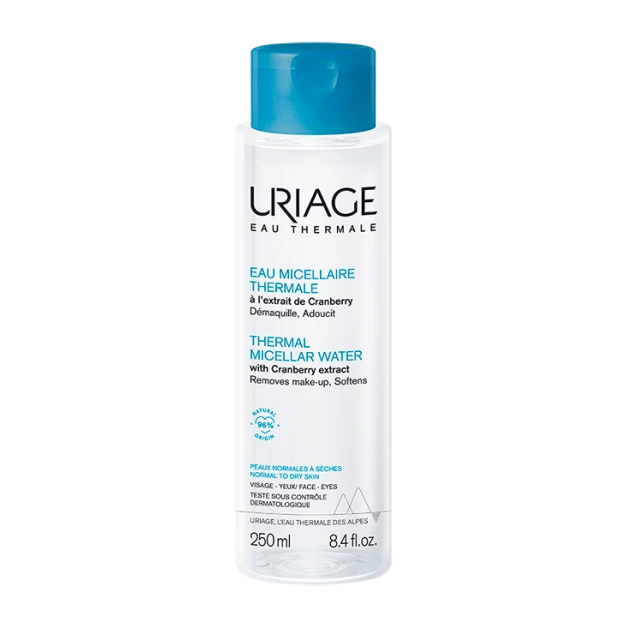 URIAGE Hygiène Eau Micellaire Thermale - Peaux Normales À Sèches, 250ml 1 URIAGE Hygiène Eau Micellaire Thermale - Peaux Normales À Sèches, 250ml
