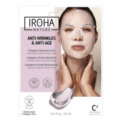 Iroha Nature Masque Anti-Rides Et Anti-Âge Visage Et Cou, 30ml