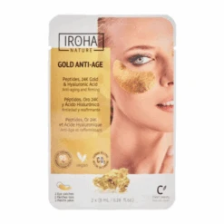 Iroha Nature Patchs Gold Anti-Âge Yeux, 2 Patchs