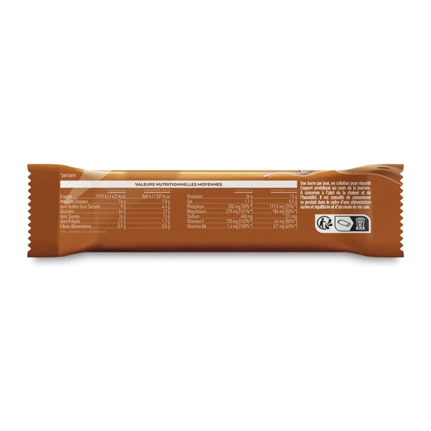 La Barre Protéines + Vitamines Chocolat Cacahuette, 24 Barres X 49G 3 La Barre Protéines + Vitamines Chocolat Cacahuette, 24 Barres X 49G – Image 3