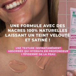 Lait Corps Scintillant Monoï Rose Bio, 200ml -Para Magasin lait corps scintillant monoi rose bio 200ml 3