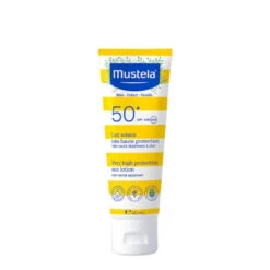 Mustela Lait Solaire Très Haute Protection Bébé-Enfant-Famille Spf50+, 40ml