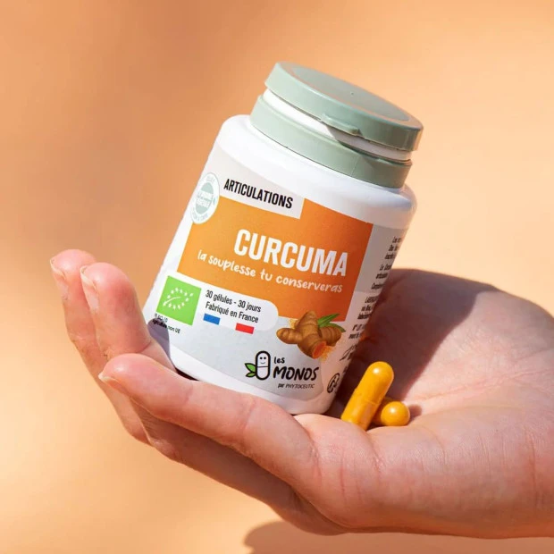 Les Monos Articulations Curcuma Bio, 30 Gélules 2 Les Monos Articulations Curcuma Bio, 30 Gélules – Image 2