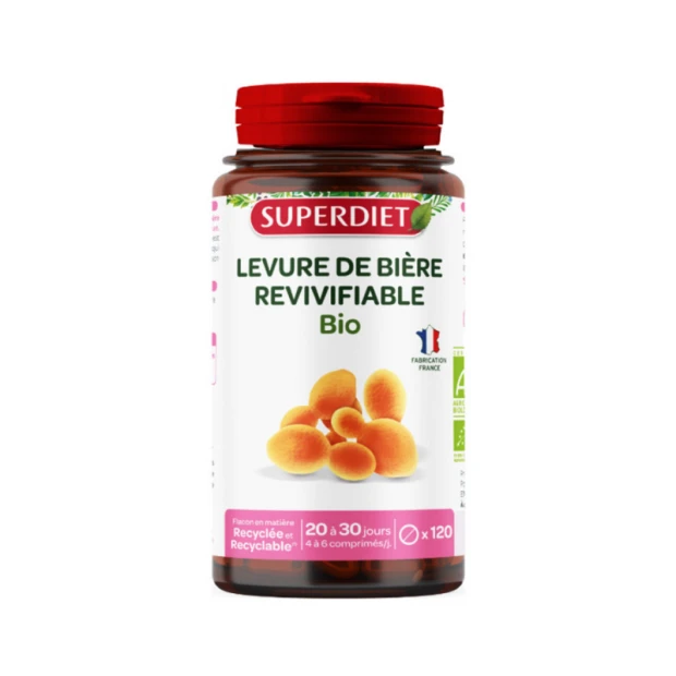 Levure De Bière Revivifiable Bio Vegan, 120 Comprimés 1 Levure De Bière Revivifiable Bio Vegan, 120 Comprimés